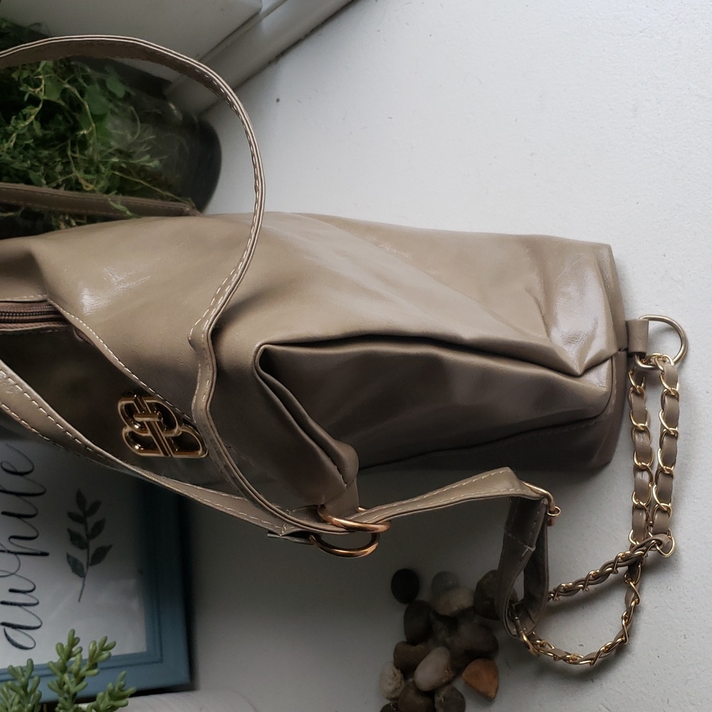 Womens Gray Vegan Leather Handbag. NWOT. - Picture 11 of 16